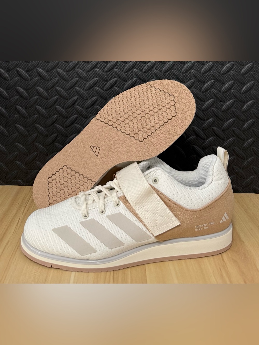 Adidas Powerlift 5‎ Weightlifting Gym Shoes Off White IH8239 Mens Size 9